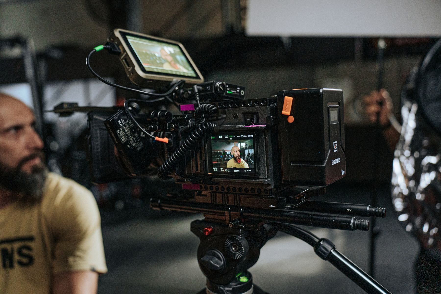 Cinema camera on a film set, used as illustrative opportunity artwork